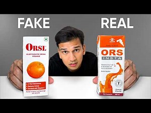 How to spot Fake ORS?