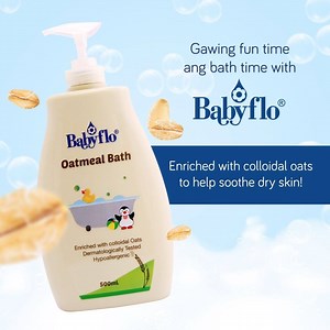 724 reactions · 37 shares | Turn your regular bath time into fun time! Bond with your little one without worries habang pinapaliguan siya when you use our gentle, tear-free Babyflo Baby Shampoo and our moisturizing Babyflo Oatmeal Bath. #LetLoveFlowWithBabyflo  Available in Mercury Drug Stores, leading supermarkets, Lazada and Shopee. | Babyflo | Facebook