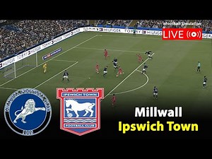🔴Live- Millwall vs Ipswich Town | EFL Championship 2025/26 Match | PES21 Game Simulation