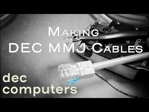 Making some DEC MMJ and RJ45 Terminal Cables
