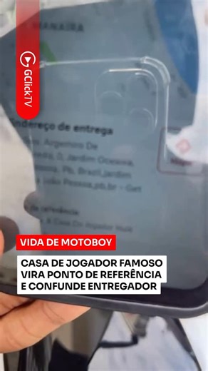 Gclick Tv on Instagram: "João Pessoa sendo João Pessoa. 😂 Um entregador gravou um vídeo mostrando a tela do aplicativo com uma instrução que era, no mínimo, otimista demais. O ponto de referência indicava: “Em frente a casa do jogador Hulk”. 📱 A reação do motoboy é a melhor parte do vídeo e resume o sentimento de qualquer um no lugar dele: “E onde que eu vou saber onde Hulk mora aqui, ‘omi’? OXI!”. 🏍️ Embora o jogador Hulk seja o maior ídolo do futebol paraibano e tenha imóveis no estado, ach