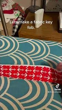 How to make a fabric key fob.