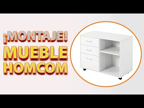 ¿Cómo montar mueble de oficina HOMCOM? | HOMCOM office furniture assembly | Instructions ✅