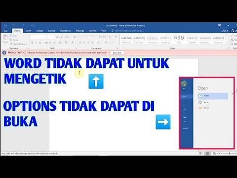 CARA MENGATASI MICROSOFT WORD TIDAK BISA UNTUK MENGETIK