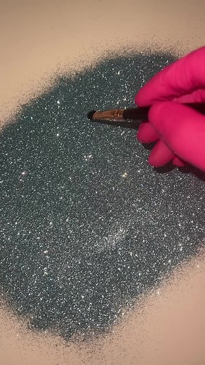 Creative Glitter Art with Paintbrush Techniques