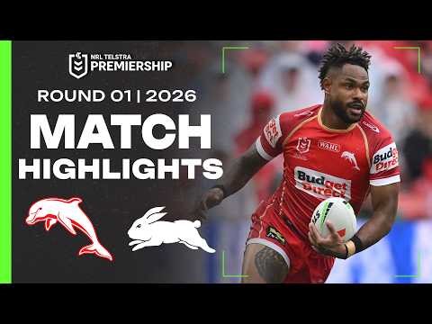 NRL 2026 | Dolphins v Rabbitohs | Match Highlights | Round 1