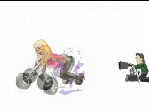 Female Tf. Girl transforms into Car Animation