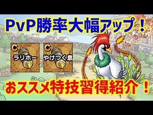 【ドラクエタクト】PvP勝率大幅アップ！おススメ特技習得紹介！【ランクマッチ】