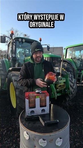 uchwyt lampy ostrzegawczej do John Deere + kogut + alternatywne rozwiązania