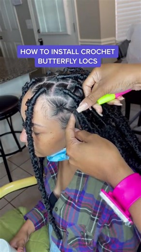 How to install crochet butterfly locs? Follow us for more #hairinspiration💓 | CurlyMe