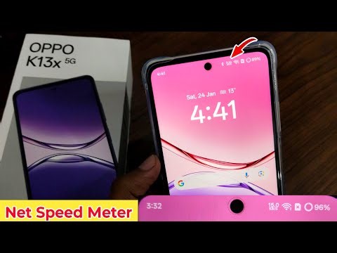 OPPO K13x 5G Net speed meter kaise on kare | how to show internet speed in oppo k13x 5g | oppok13x |