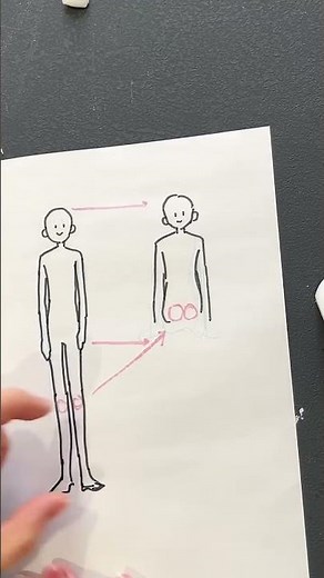 Super easy! How to draw a seated figure! #shorts