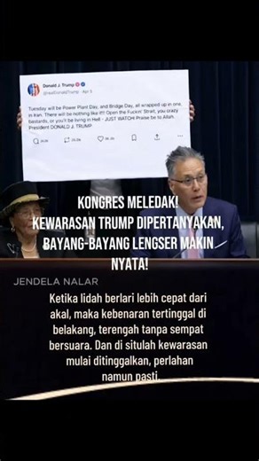 Kongres Meledak! Kewarasan Trump Dipertanyakan, Bayang-Bayang Lengser Makin Nyata!