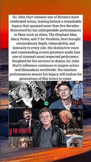 Sir John Hurt: The Legendary Roles of Britain's Finest Actor