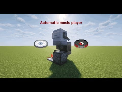 How to Build a Simple Auto Jukebox in minecraft