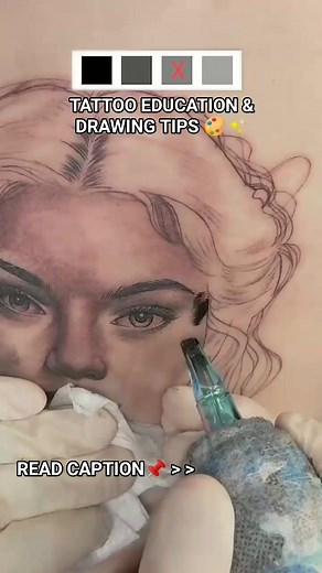 **Comprehensive Guide to Tattooing a Realistic Portrait** **1. Preparation and Consultation** - **Client Consultation**: Discuss expectations, placement, and size. Manage realistic outcomes based on the client’s skin type and pain tolerance. - **Reference Photo Selection**: Choose a high-resolution image with clear contrast, lighting, and expression. Avoid overly blurred or low-light photos. - **Design Adaptation**: Adjust the photo for tattooability (simplify complex details, enhance shadows). 