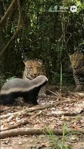 INSANE Showdown: Honey Badger Takes On TWO Jaguars! 🦡💥 | Unbelievable Animal Fight in the Wild #ai