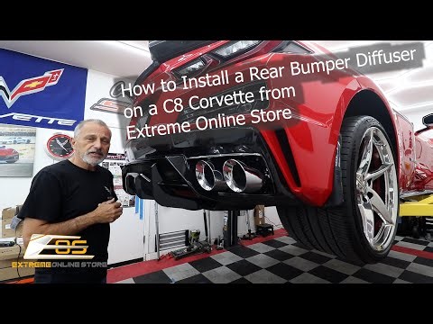 How to Install a Rear Bumper Diffuser on a C8 Corvette from EOS