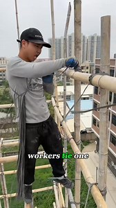 1.1K views | How Workers Build Entire Buildings With Nothing But Bamboo  #bamboo #bambooart #bamboocraft #scaffolding #diy #diyprojects #foryoupage #contruction #building #build #knowledge #oddlysatisfying #viralshorts #knowledgeispower | Knowledge Central | Facebook