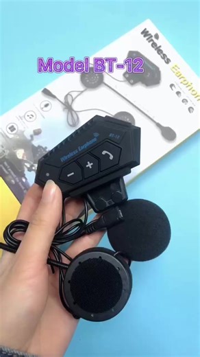 Wireless Motorcycle Bluetooth Headset BT12 with Microphone