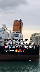 🚢⚓ Naval Architecture Mystery! 🤔 Why is this massive tank sitting way up high near the funnel 🏭 instead of down in the engine room ⚙️ where you'd normally expect to find it? Engineers, mariners, and ship enthusiasts - what's your theory? 🧐💭 Drop your answers below! 👇⚓ #fblifestyle | marine photography