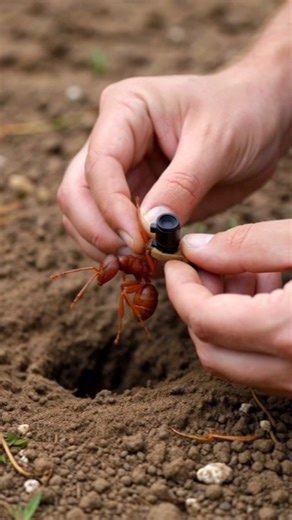 ant gopro attach #tinycamera #naturelovers #macrophotography #wildlife