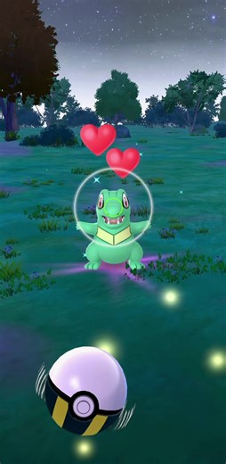 Shiny Totodile in Pokémon GO: Johto to Kalos Journey