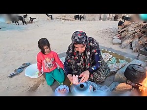 イランの遊牧民生活 | イラン人のシングルマザーと幼い娘の普通の一日
