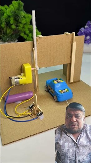 DIY Automatic folding Door mechanism #experiment​ #diy​ #tech​ #scienceproject​ #dcmotor​ #motor​