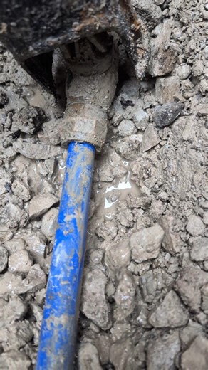 Digging Water Line by Hand #plumbing #plumber #plumbingservices