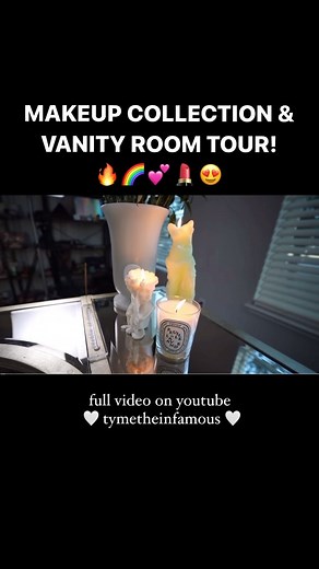 MAKEUP COLLECTION & GLAM ROOM TOUR IS UP! 🌈🔥💕😍💄 https://youtu.be/KSgmpsU92Ho | Tyme the Infamous