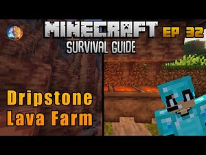 Dripstone Lava Farm | Minecraft Survival Guide Sinhala 1.18 EP 32