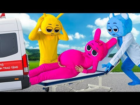Doctor SKY pushes PINKI to give birth | Incredibox Sprunki In Real Life