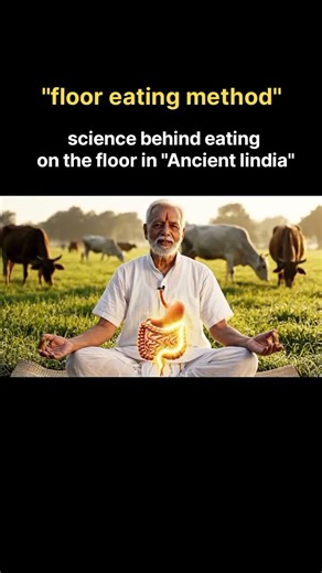 Why Indians Ate Food Sitting on the Floor? | Ancient Indian Eating Science #desiscience​ #shorts