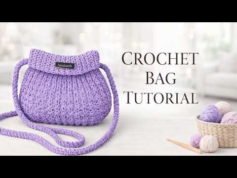 Crochet Bag Tutorial 🧶 Easy & Beautiful Drawstring Bag | Beginner Friendly Crochet Bag Tutorial