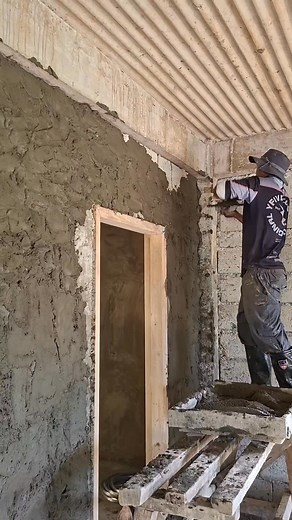 Plastering work tips #construction #work #tips #ideas #diy | Deron Atang Daily Vlog