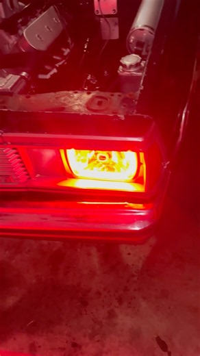 ORACLE Halo 7x6 H6054 Sealed Beam Headlights on 1981 El Camino - testing in garage