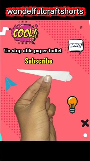 how to make a paper bullet #diy #harddiy