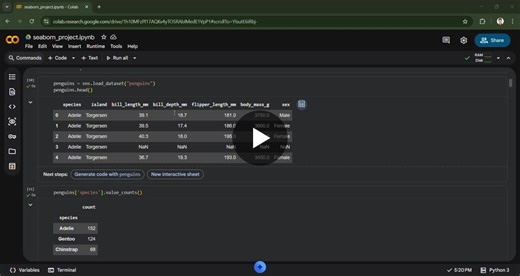 #datavisualization #seaborn #python #machinelearning #datascience #learningjourney | Perumalla Rohith