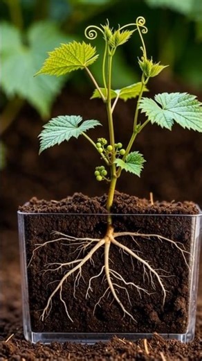 Planting a Grape Cutting 🌱 | Realistic Propagation Timelapse