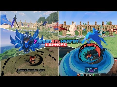 7 COOLEST RPG WEAPON ADDONS YOU MUST TRY!! MINECRAFT BEDROCK 1.21+
