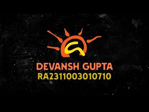 Devansh Gupta | Aaruush’26 Core Team Application | Video profile