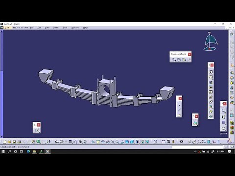 Design of Leaf Suspension System in Catia V5