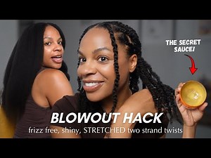 Frizz-Free Two-Strand Twists on Straight Natural Hair (Double Your Length!)