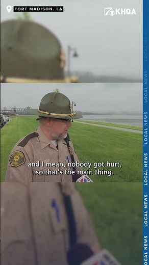 Barge sinks after colliding with Fort Madison Bridge