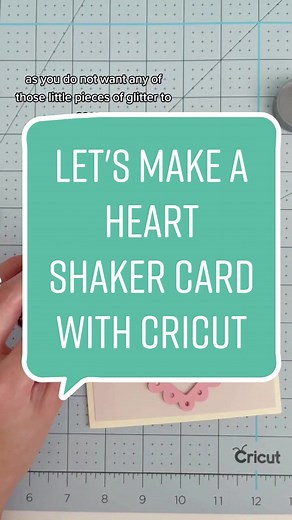 DIY Glitter Shaker Card Tutorial with Cricut