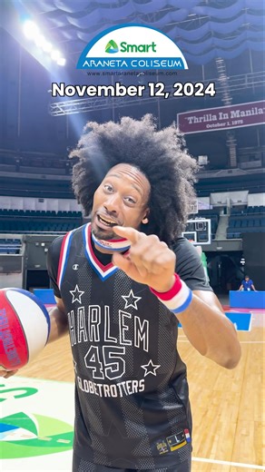 6.9K views · 14 reactions | Get your tickets to see the world-famous Harlem Globetrotters live in action at Smart Araneta Coliseum on November 12, 2024! ️: https://bit.ly/HarlemGlobeTrottersSAC | TicketNet | Facebook