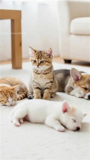 Furry Crew’s Lazy Rug Session