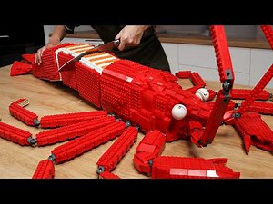 Catch The LARGEST LEGO RARE Deep Sea Monsters Recipe IRL Best of LEGO Cooking Seafood Feast ASMR