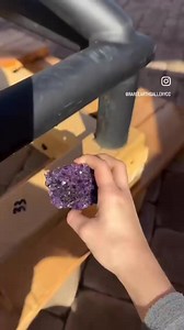 😮 A handheld amethyst specimen meets a nearly 7 FEET TALL insane druzy amethyst geode! 💜 | Rare Earth Gallery